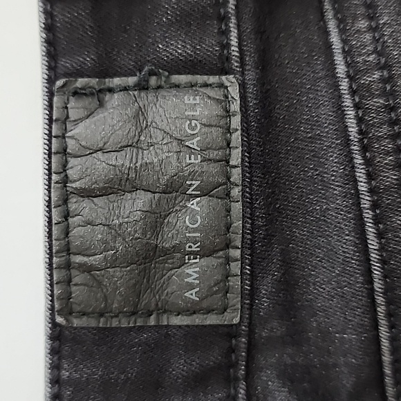 American Eagle AEO NE(X)T Level Stretch Black Super Hi-Rise  Shortie Shorts Sz 0 - Picture 10 of 16